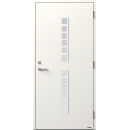 Ytterdörr BOR Rutan 831G2 Klarglas Vit