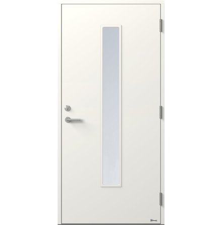 Ytterdörr BOR Linjalen 838G Klarglas Vit