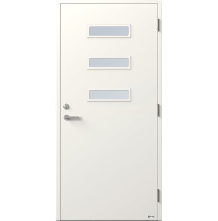 Ytterdörr BOR Passaren 847G3 Klarglas Vit