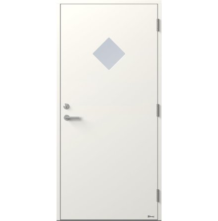 Ytterdörr BOR Gemma 837G Klarglas Vit