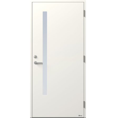 Ytterdörr BOR Castor 864G Klarglas Vit