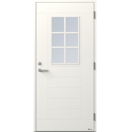 Ytterdörr BOR Draken 870G Klarglas Vit