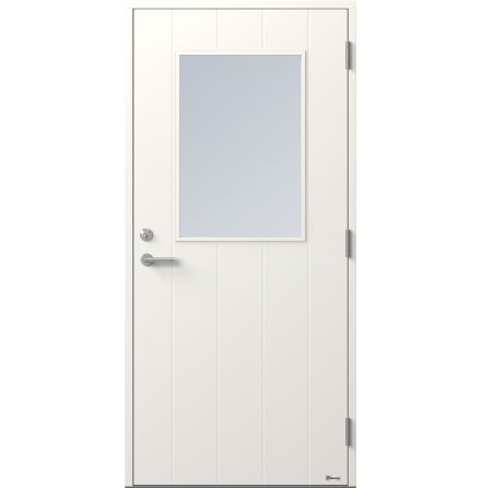 Ytterdörr BOR Stenbocken 871G Klarglas Vit