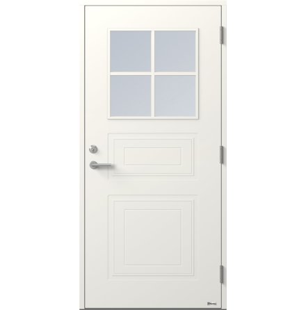 Ytterdörr BOR Räkan 875G Klarglas Vit