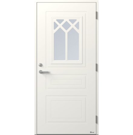 Ytterdörr BOR Pluto 892G Klarglas Vit
