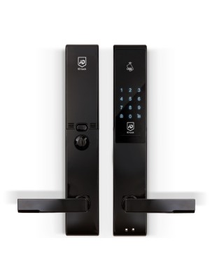 Elektroniskt d�rrl�s Svart (NCS S 9000-N) Monterad