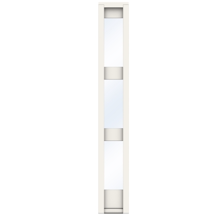 Sidoljus Swedoor SL-3 Klarglas Vit