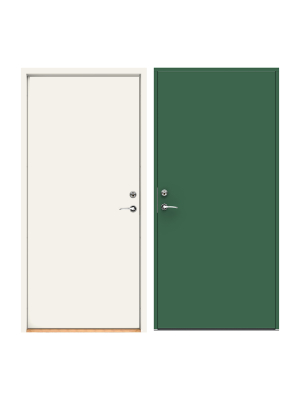 F�rgbyte Tv�f�rgsm�lning (insida standardvit) Gr�n NCS S 6020-G10Y