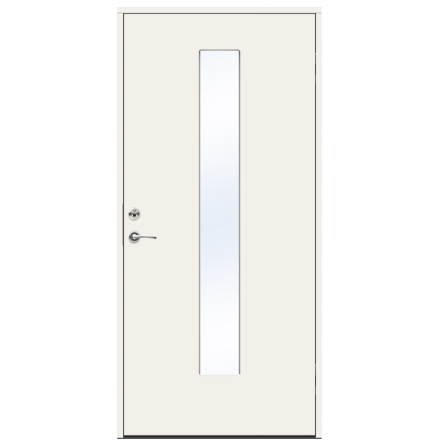 Ytterdörr Swedoor Character Tower Klarglas Vit