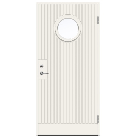 Ytterdörr Swedoor Function Sargasso Klarglas Vit