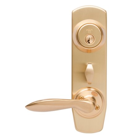 komplett handtagspaket ASSA ENTRÉ 1956 D12-B1 MÄSSING