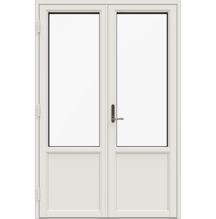 Bröstad Parfönsterdörr Nordan Ntech 3-glas Vit Aluminium