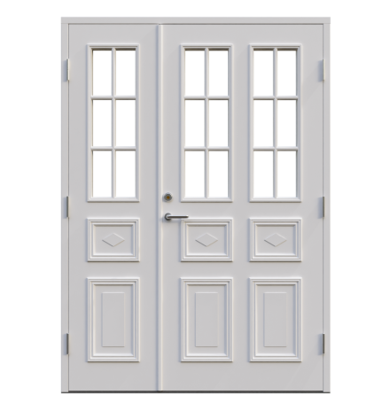 Parytterdörr Leksandsdörren Edshult Klarglas Vit