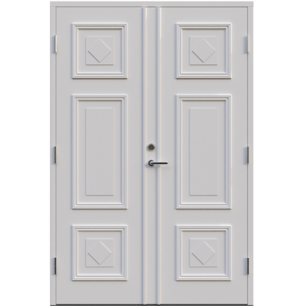 Parytterdörr Leksandsdörren Fornby tät Vit