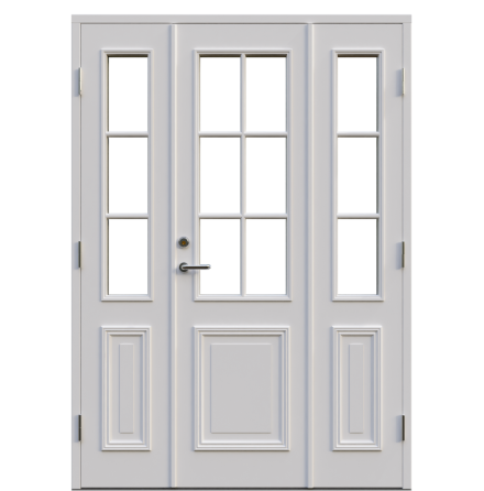 Parytterdörr Leksandsdörren Norsbro Klarglas Vit