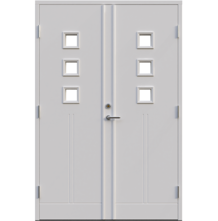 Parytterdörr Leksandsdörren Saltö Klarglas Vit