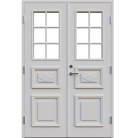 Parytterdörr Leksandsdörren Siljansnäs Klarglas Vit