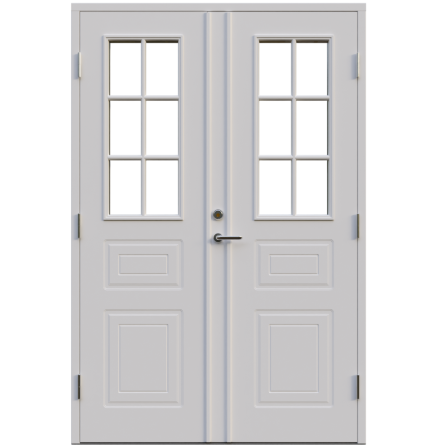 Parytterdörr Leksandsdörren Torrberg Klarglas Vit