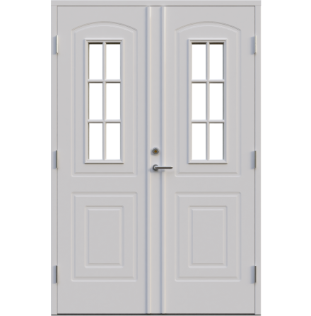 Parytterdörr Leksandsdörren Västanvik Cotswoldglas Vit