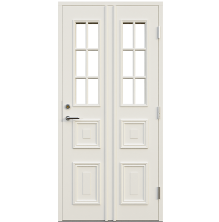 Ytterdörr Leksandsdörren Granberg Klarglas Vit