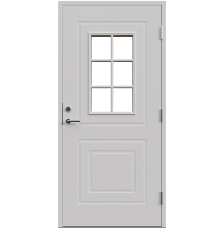 Ytterdörr Leksandsdörren Helgås Klarglas Vit