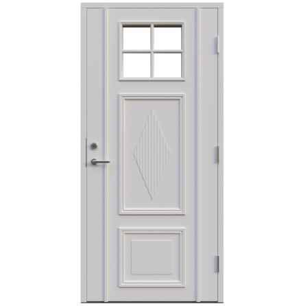 Ytterdörr Leksandsdörren Lisselby Klarglas Vit