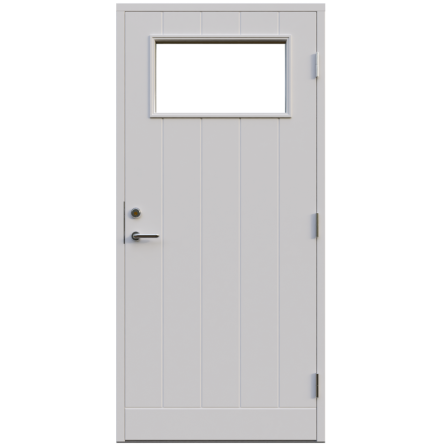 Ytterdörr Leksandsdörren Moskogen Cotswoldglas Vit