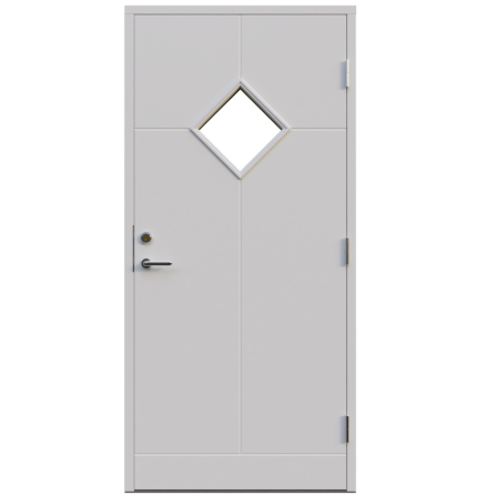 Ytterdörr Leksandsdörren Olsnäs Klarglas Vit