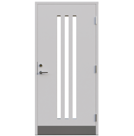 Ytterdörr Leksandsdörren Plintsberg Klarglas Vit