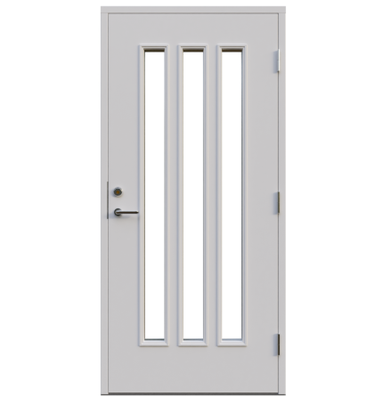 Ytterdörr Leksandsdörren Rexbo Klarglas Vit