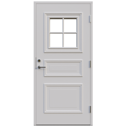 Ytterdörr Leksandsdörren Rönnäs Klarglas Vit