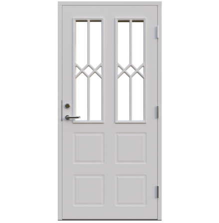 Ytterdörr Leksandsdörren Styrsjöbo Klarglas Vit