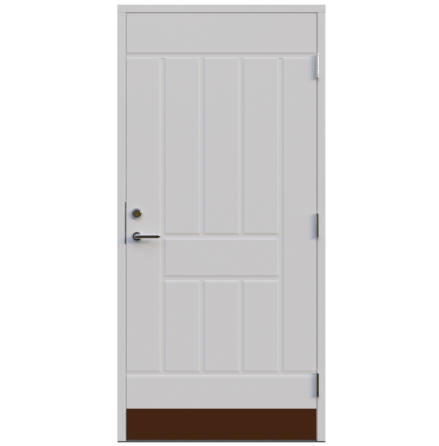 Ytterdörr Leksandsdörren Tibble Tät Vit