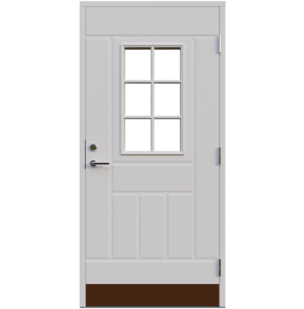 Ytterdörr Leksandsdörren Tibble Cotswoldglas Vit