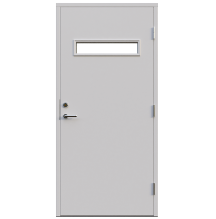 Ytterdörr Leksandsdörren Gärde Klarglas Vit