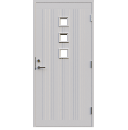 Ytterdörr Leksandsdörren Hälla Klarglas Vit