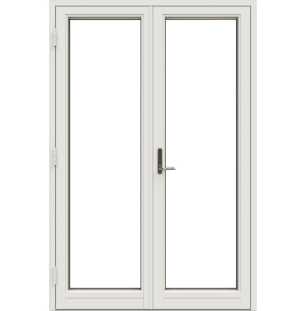 Helglasad Parfönsterdörr Nordan Ntech 3-glas Vit Aluminium