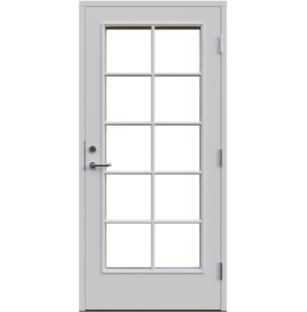 Ytterdörr Leksandsdörren Ullvi 15-19 Klarglas Vit