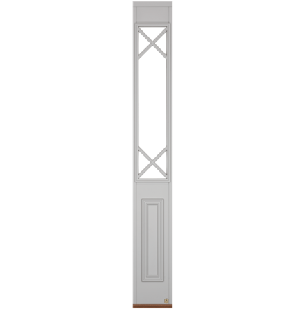 Sidoljus Leksandsdörren Klockarberg Klarglas Vit