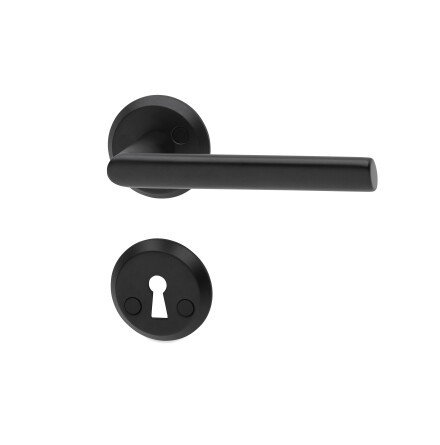 DÖRRHANDTAG BOSTON INKL. NYCKELSKYLT SVART