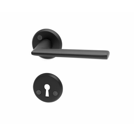 DÖRRHANDTAG MIAMI INKL. NYCKELSKYLT SVART