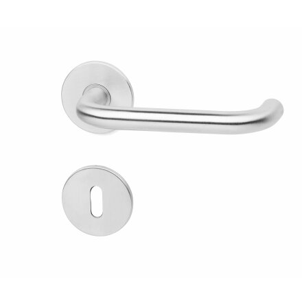 Dörrhandtag A13121-16 INKL. NYCKELSKYLT ROSTFRI