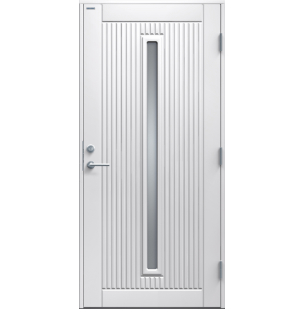 Ytterdörr Diplomat Athena Klarglas vit