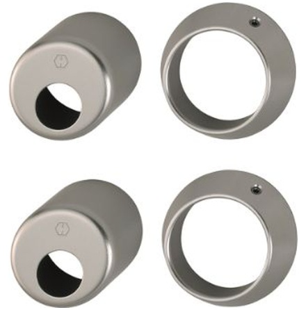 BEHÖRSATS DUBBEL RUNDCYLINDER HOPPE ALU F9