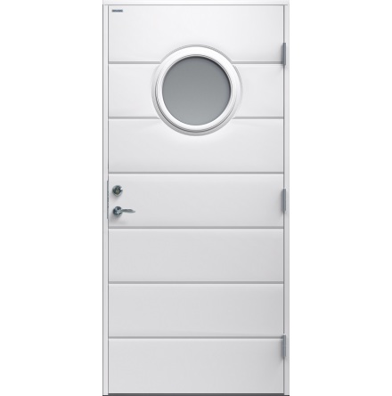 Ytterdörr Diplomat Bella klarglas vit