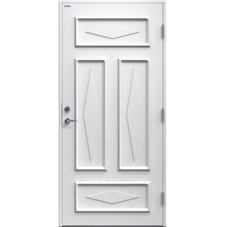 Ytterdörr Diplomat Britta Tät vit