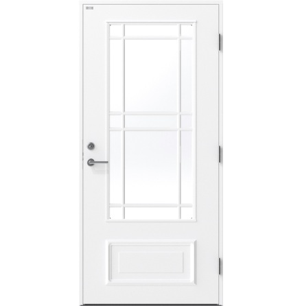 Ytterdörr Diplomat Estelle Klarglas Vit