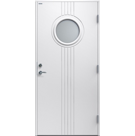 Ytterdörr Diplomat Gullan Klarglas vit