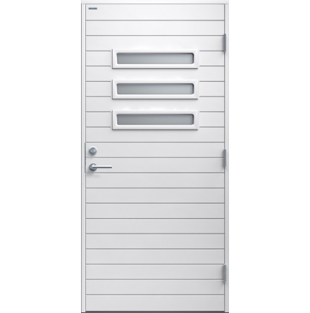 Ytterdörr Diplomat Ingela Klarglas vit