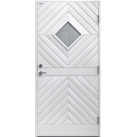 Ytterdörr Diplomat Karin Cotswoldglas vit